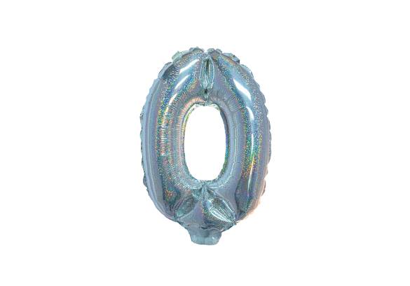 NUMERO 0 HOLOGRAFICO PLATA DE 14 PULGADAS