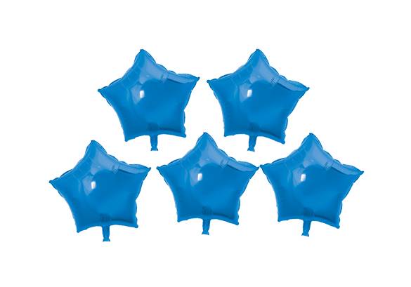 SET 5 ESTRELLAS AZULES - 5 PULGADAS