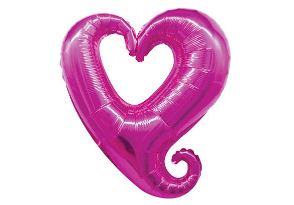 CORAZON GIGANTE ROSA - 36 PULGADAS