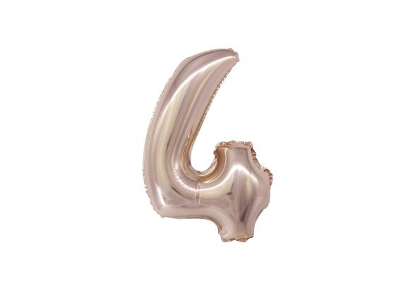 NUMERO 4 ROSA GOLD DE 14 PULGADAS