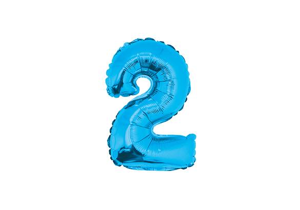 NUMERO 2 CELESTE DE 14 PULGADAS