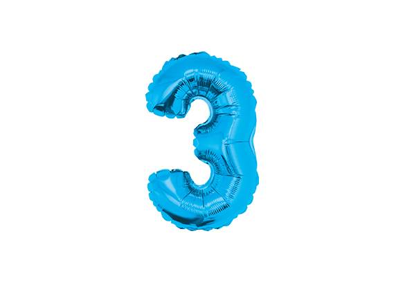 NUMERO 3 CELESTE DE 14 PULGADAS