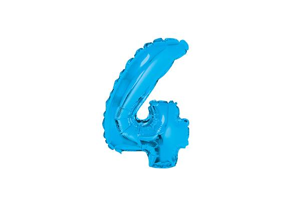 NUMERO 4 CELESTE DE 14 PULGADAS