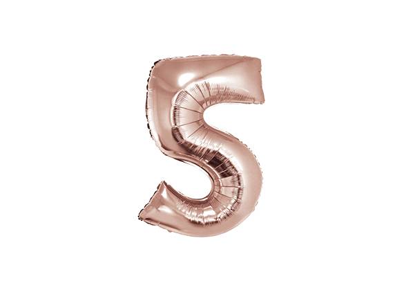 NUMERO 5 ROSA GOLD DE 16 PULGADAS
