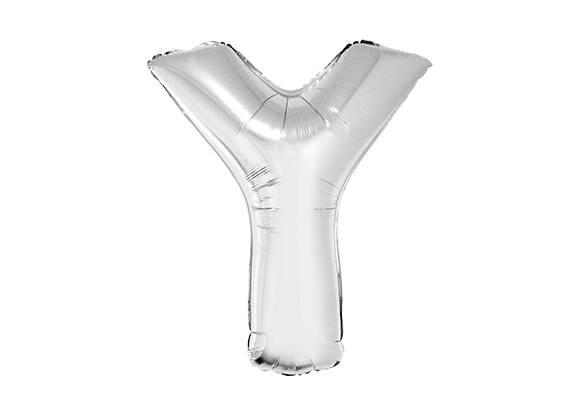 LETRA Y PLATEADA DE 34 PULGADAS