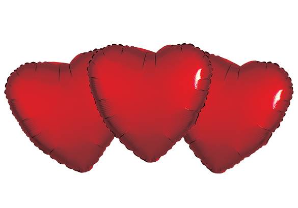 CORAZON ROJO 18 PULGADAS