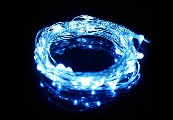 TIRA DE LED CELESTE DECORATIVA