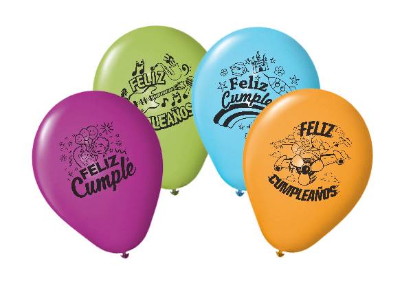 9 PULGADAS ESTANDAR FELIZ CUMPLE SURTIDO