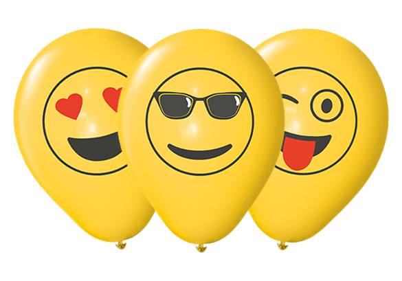 12 PULGADAS ESTANDAR COLOR AMARILLO - EMOTICONES