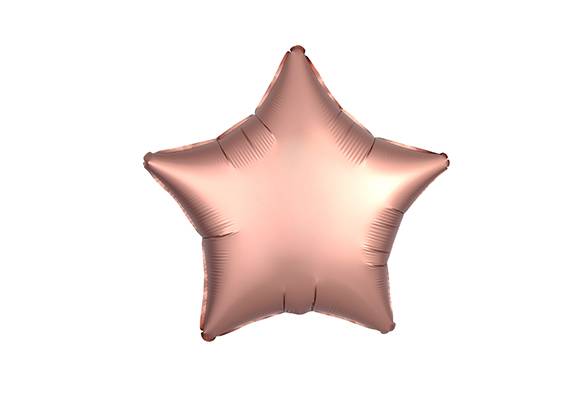 ESTRELLA ROSA GOLD CROMO 18 PULGADAS