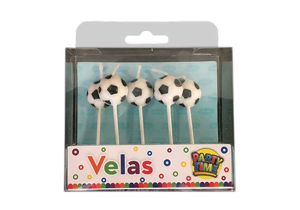 KIT 5 VELAS PELOTAS DE FUTBOL