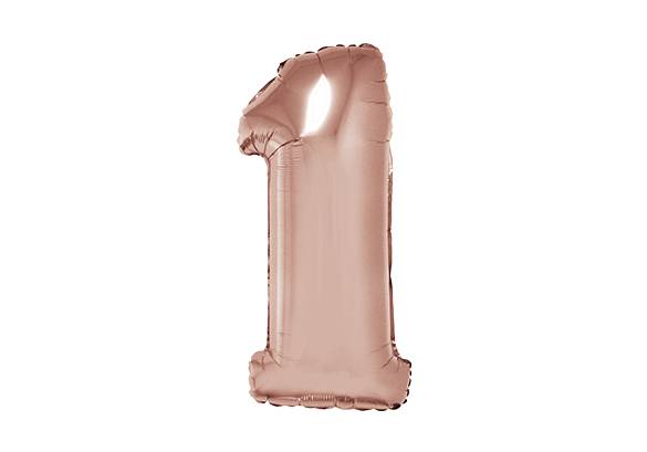 NUMERO 1 ROSA GOLD DE 32 PULGADAS