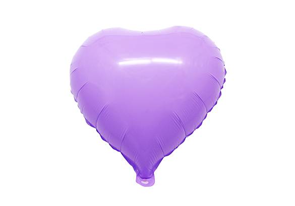 CORAZON LILA PASTEL - 18 PULGADAS