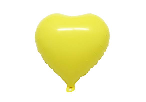 CORAZON AMARILLO PASTEL - 18 PULGADAS