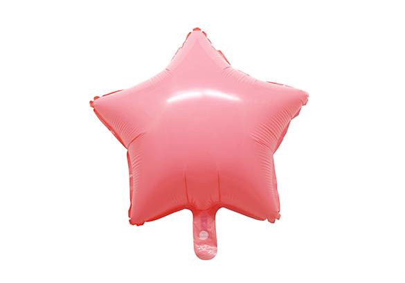 ESTRELLA ROSA PASTEL - 18 PULGADAS