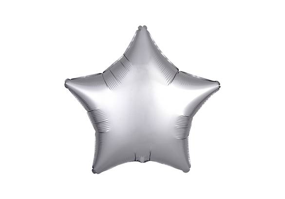 ESTRELLA PLATA CROMO - 18 PULGADAS