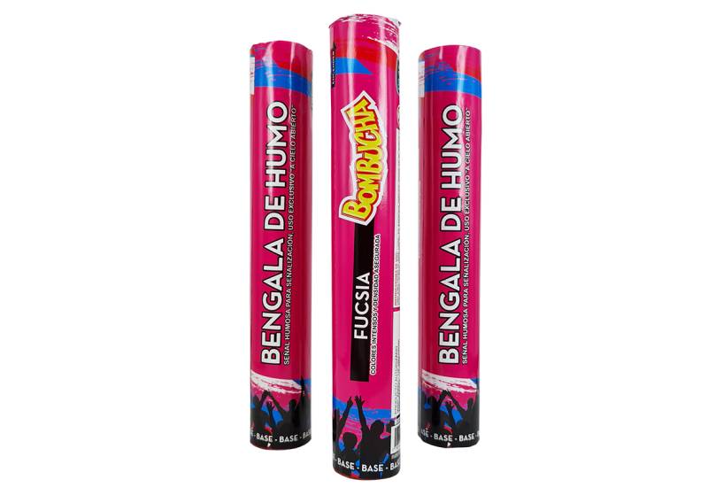BENGALA DE HUMO FUCSIA