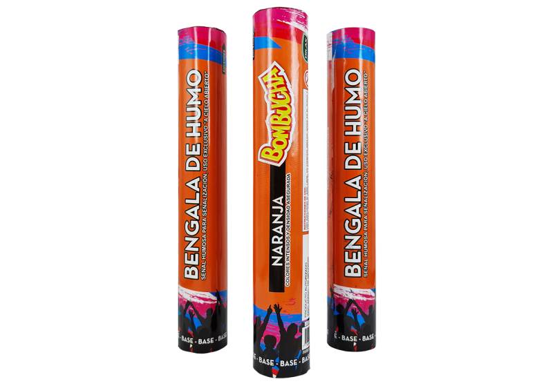BENGALA DE HUMO NARANJA