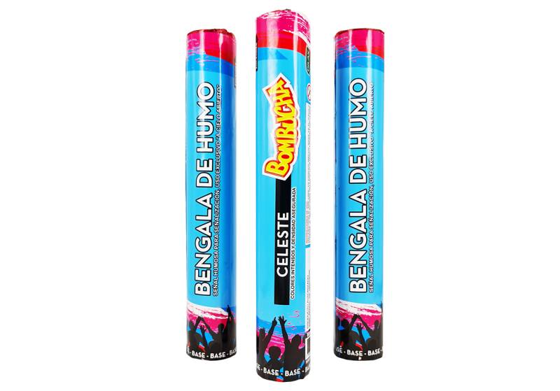 BENGALA DE HUMO CELESTE