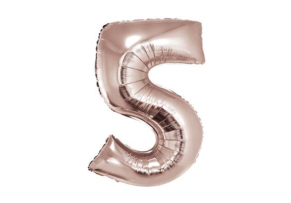 NUMERO 5 ROSA GOLD DE 32 PULGADAS