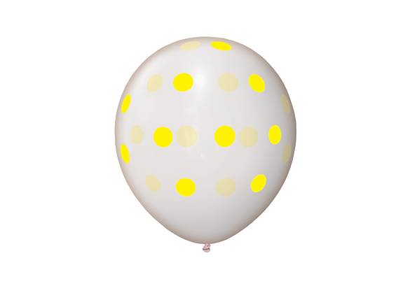 14 PULGADAS CRISTAL LUNARES AMARILLOS