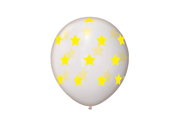 14 PULGADAS CRISTAL ESTRELLAS AMARILLAS