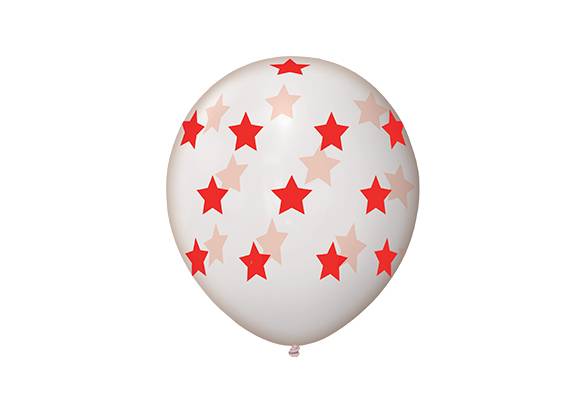 14 PULGADAS CRISTAL ESTRELLAS ROJAS