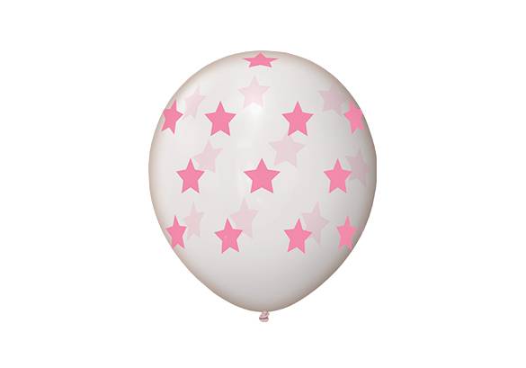 14 PULGADAS CRISTAL ESTRELLAS ROSAS