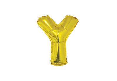 LETRA Y DORADA DE 14 PULGADAS