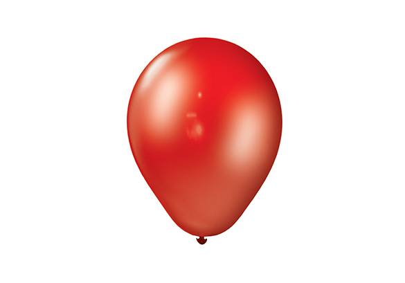 9 PULGADAS PERLADO ROJO