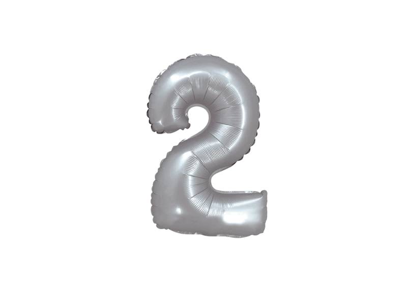 NUMERO 2 PLATA CROMO DE 14 PULGADAS