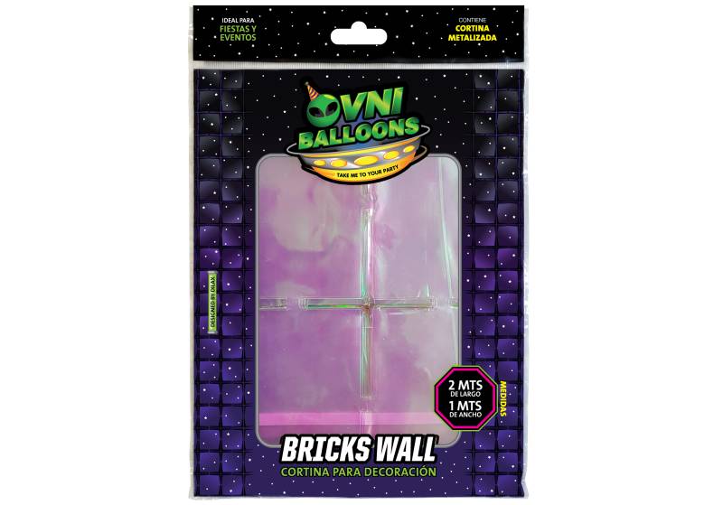 CORTINA BRICKS WALL IRIDISCENTE