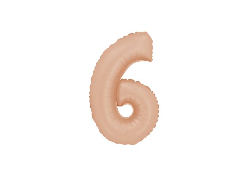 NUMERO 6 ROSA PALO MATE DE 14 PULGADAS