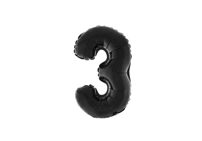 NUMERO 3 NEGRO DE 14 PULGADAS