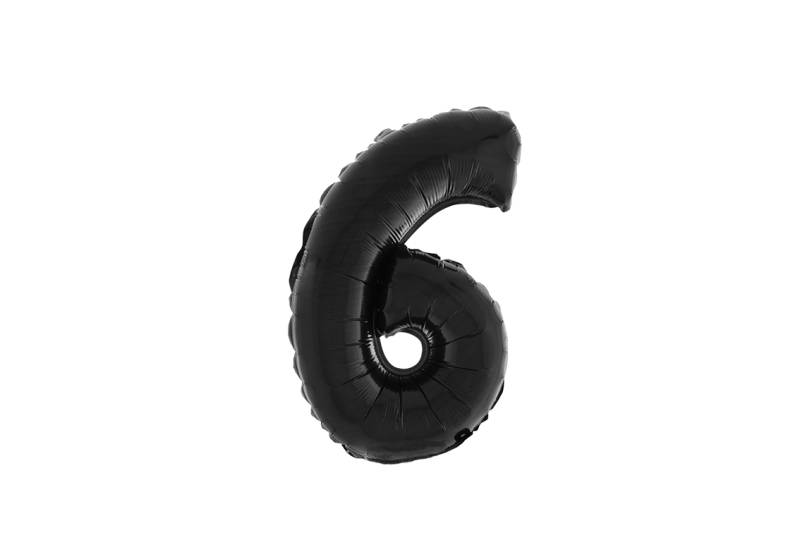 NUMERO 6 NEGRO DE 14 PULGADAS