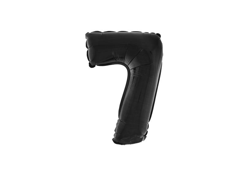 NUMERO 7 NEGRO DE 14 PULGADAS