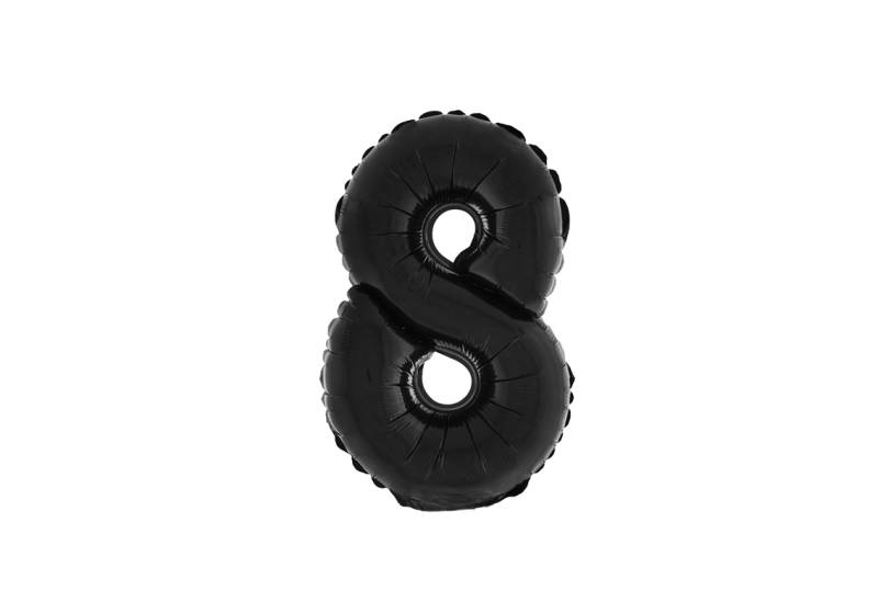 NUMERO 8 NEGRO DE 14 PULGADAS