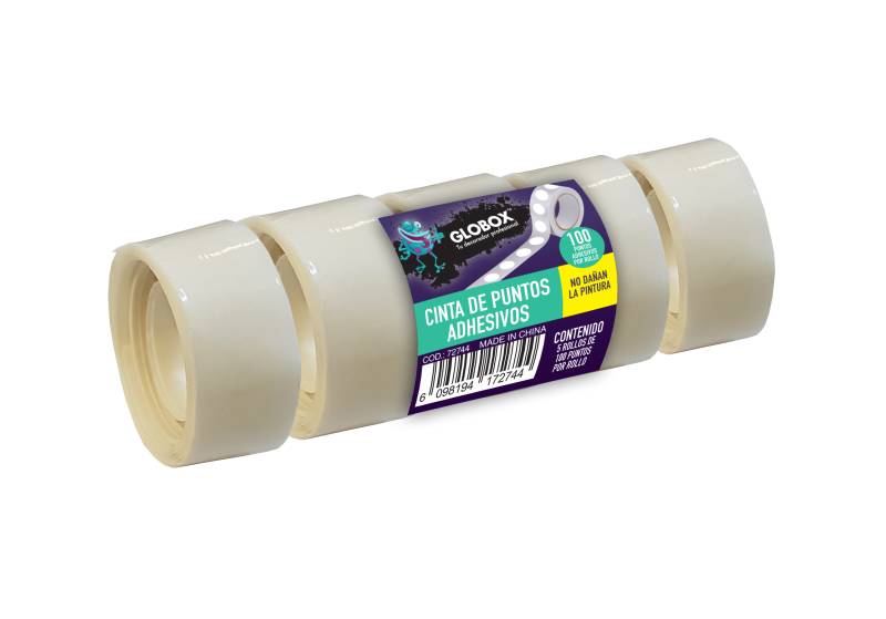 CINTA DE 100 PUNTOS ADHESIVOS