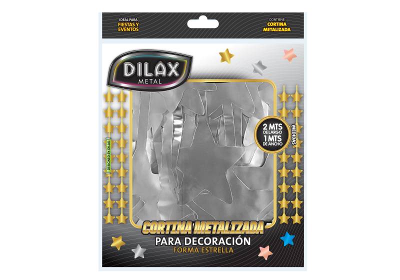 CORTINA METALICA ESTRELLA PLATA