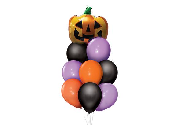 SET 9 GLOBOS PREMIUM HALLOWEEN CALABAZA