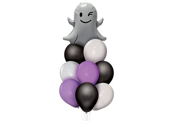 SET 9 GLOBOS PREMIUM HALLOWEEN FANTASMA