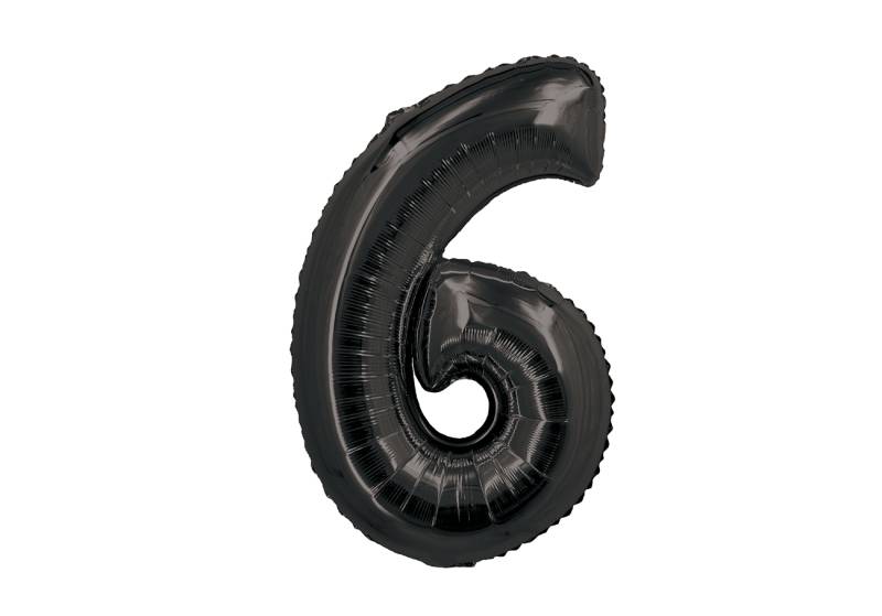 NUMERO 6 NEGRO DE 32 PULGADAS