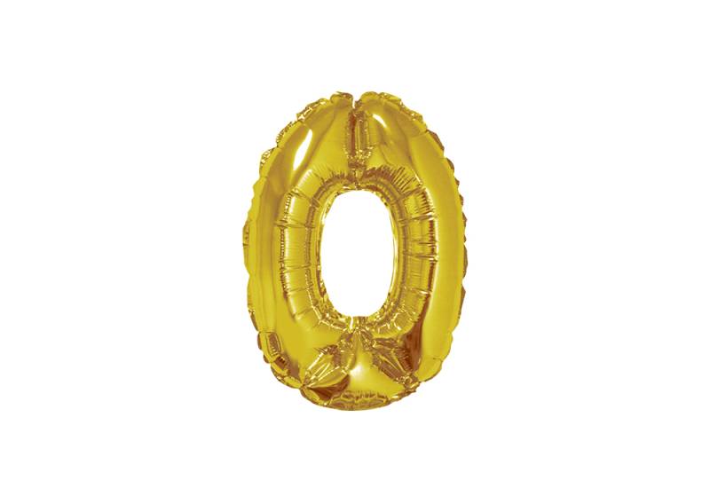 NUMERO 0 DORADO DE 16 PULGADAS