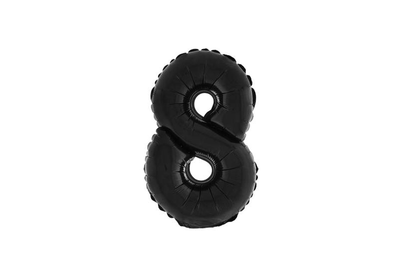 NUMERO 8 NEGRO DE 16 PULGADAS