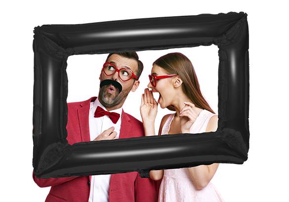 RECUADRO SELFIE NEGRO 34 PULGADAS