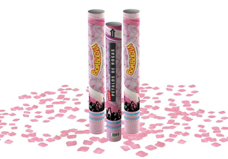 CAÑON LANZAPAPELITOS PETALOS DE ROSAS