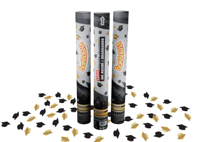 CAÑON LANZA CONFETTI ME RECIBI / GRADUADOS