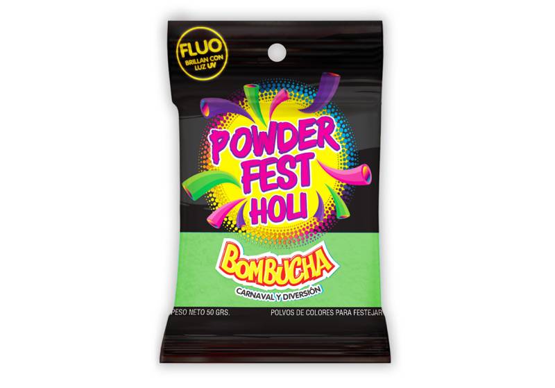 POWDER FEST FLUO VERDE 50 GRS