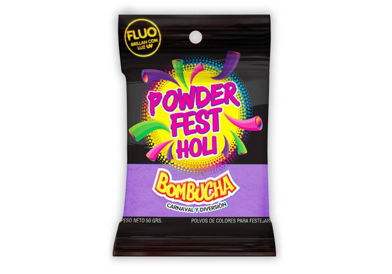 POWDER FEST FLUO VIOLETA 50 GRS